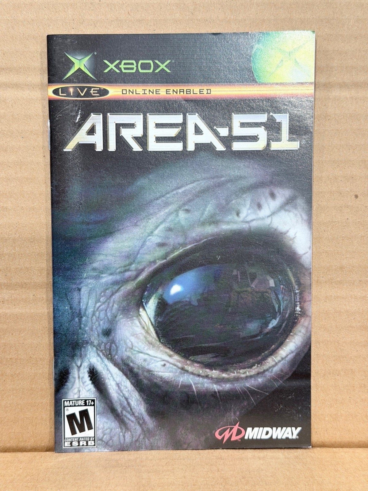 Area-51 Microsoft Xbox  Game Manual Booklet Only No Game