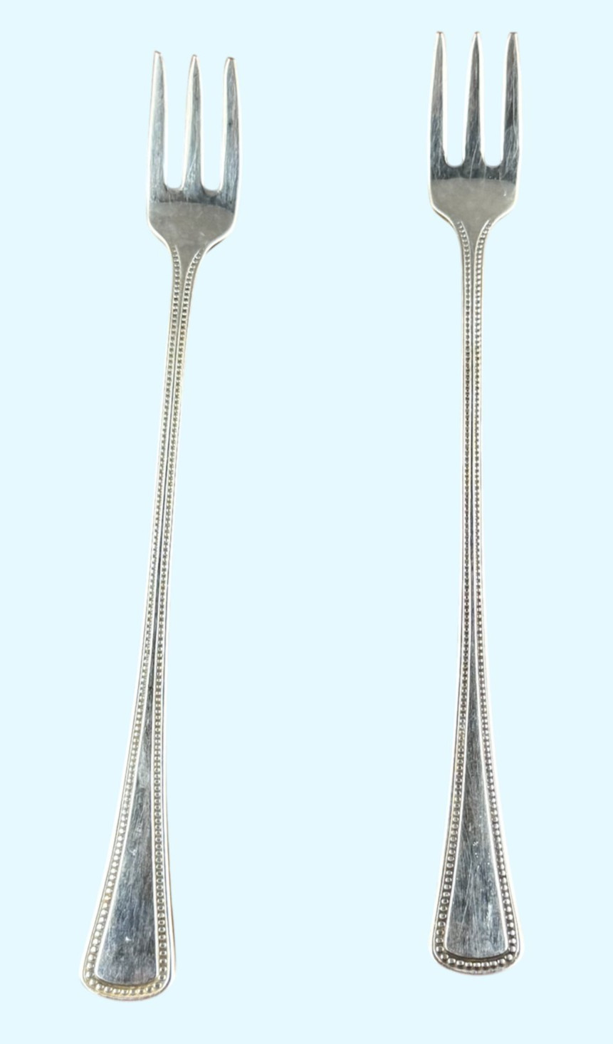 Oneida Ltd 1881 Rogers Silverplate Cocktail Forks Vintage 60s MCM USA Made LOT 2