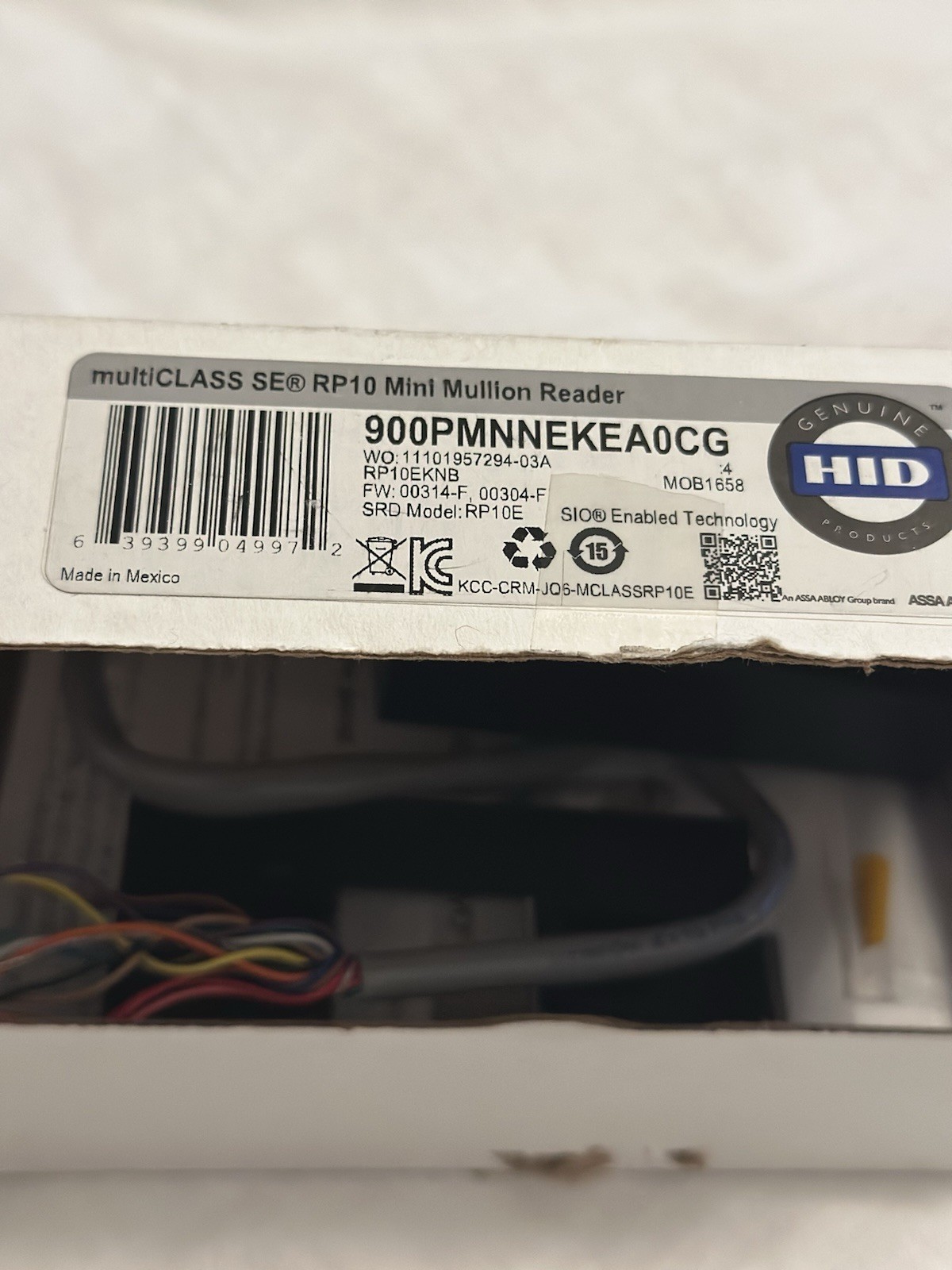 HID multiCLASS SE RP10 Mini Mullion Reader 900PTNNEK0008A