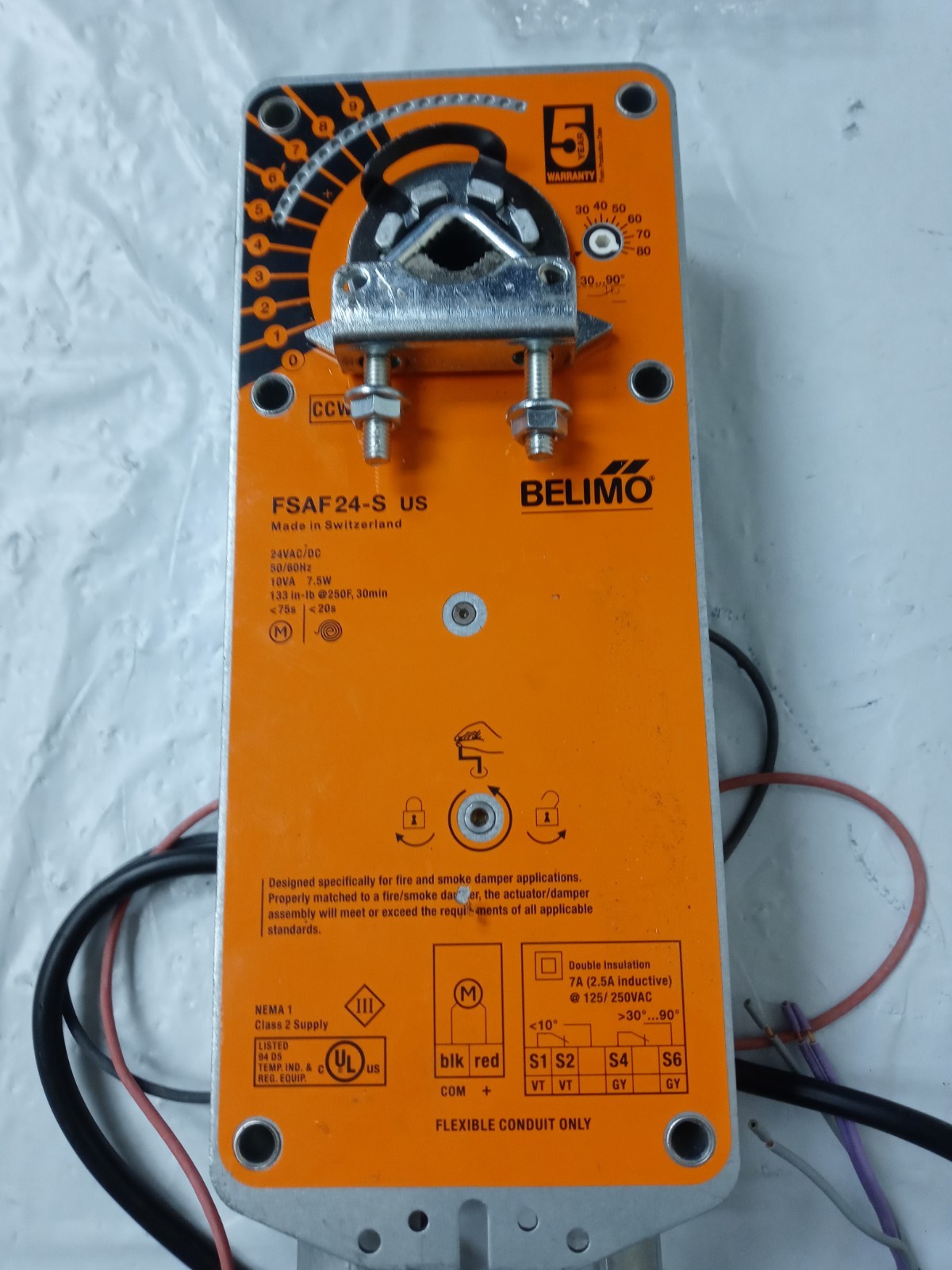 Belimo FSAF24-S US Fire and Smoke Actuator