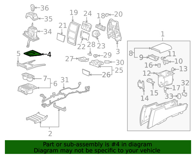 Genuine GM Front Floor Console Transmission Shift Opening Trim Plate 15867655