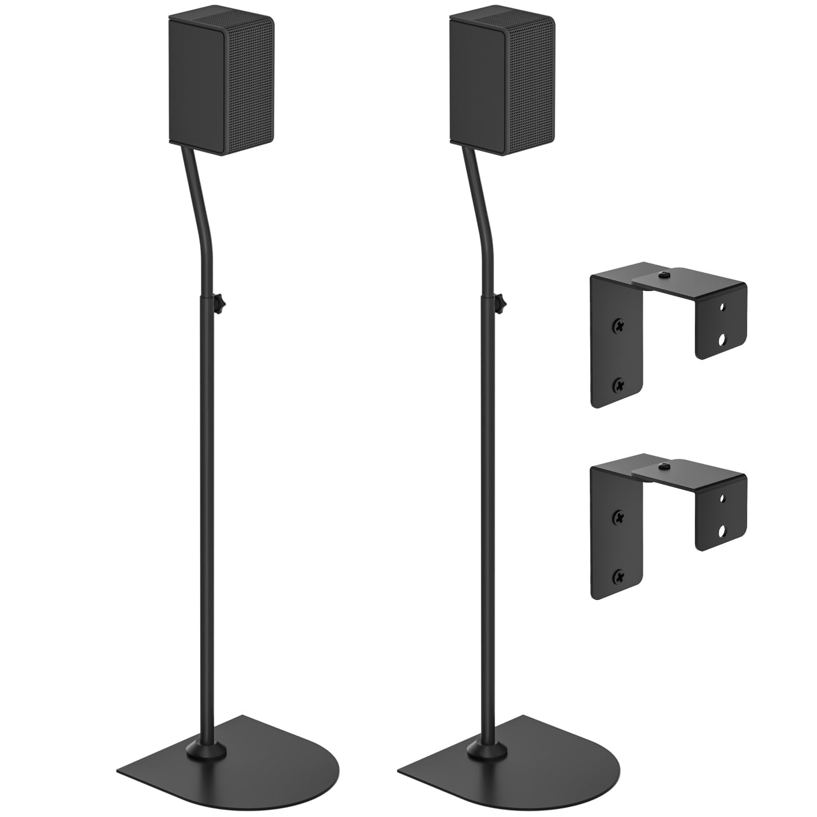 Speaker Stands for Vizio Pair with Wall Mount - Black
