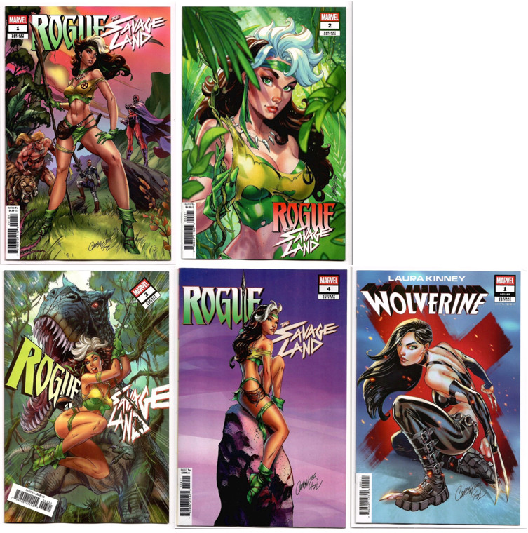 Rogue Savage Land #1 2 3 4 & MORE J. Scott Campbell TRADE Set 2025