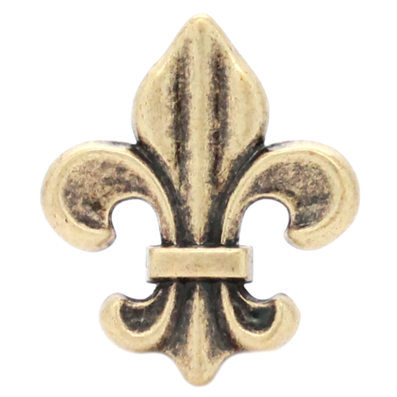 Fleur de Lis Concho Antique Brass 1-5/8" 7162-09