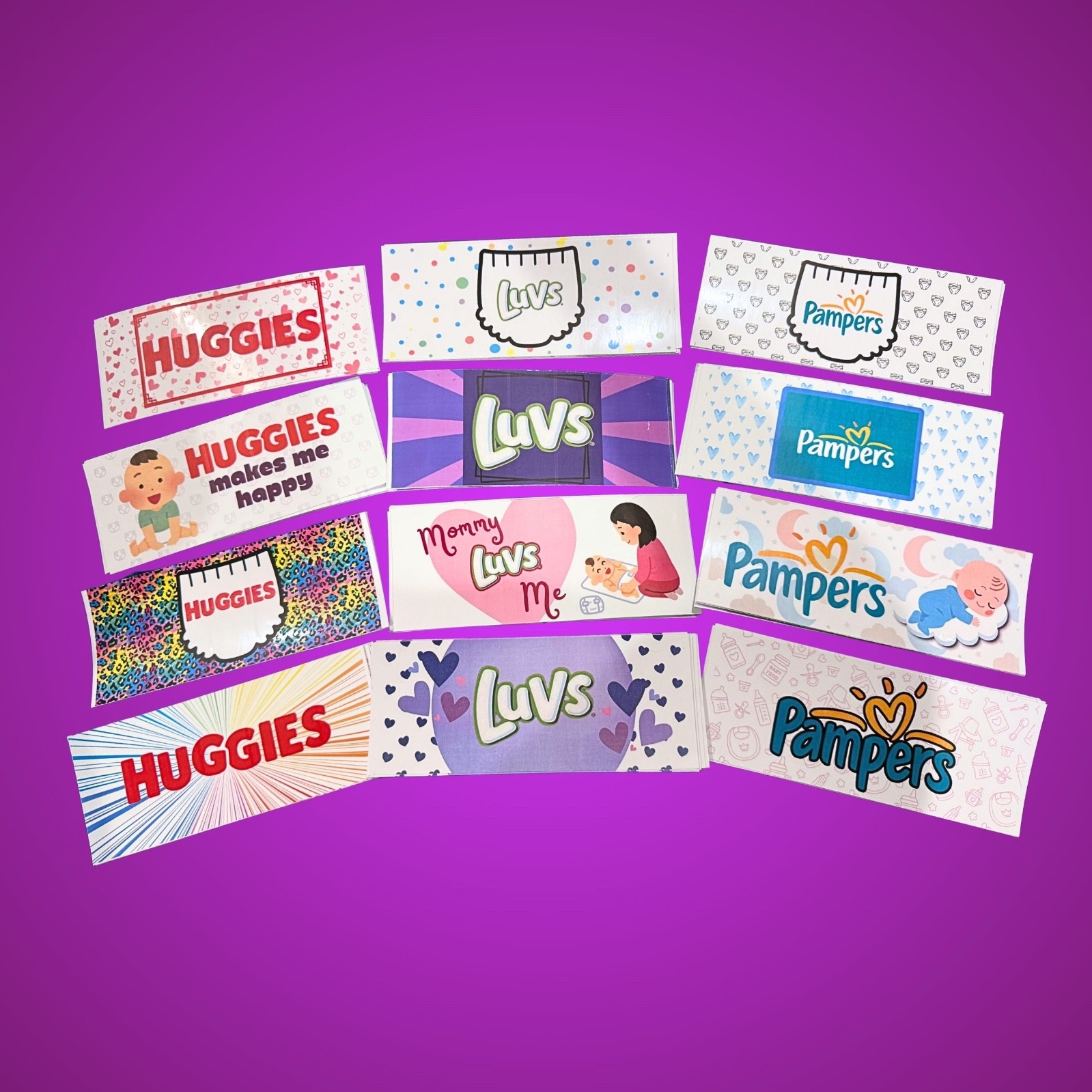 ABDL Diaper tape - Set of 12 tapes - Fave Brands … FREE and DISCREET SHIPPING!