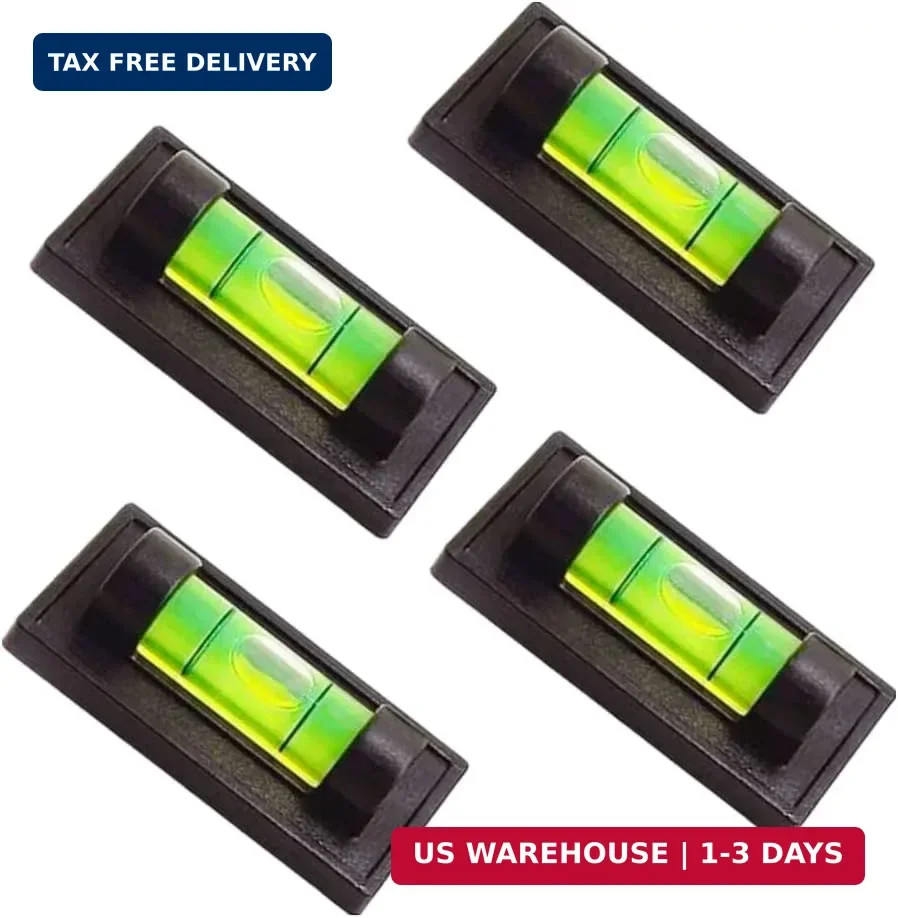 4Pcs Magnetic Bubble Spirit Level RV Standard Levels Magnet RV Levelers Tool for