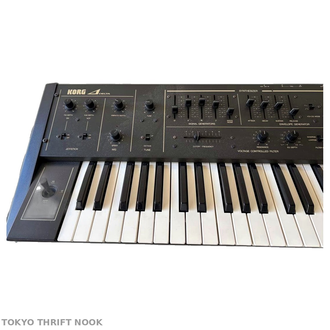 [Good] Korg Delta DL-50 Vintage Analog String Synthesizer Japan w/ Wood Case