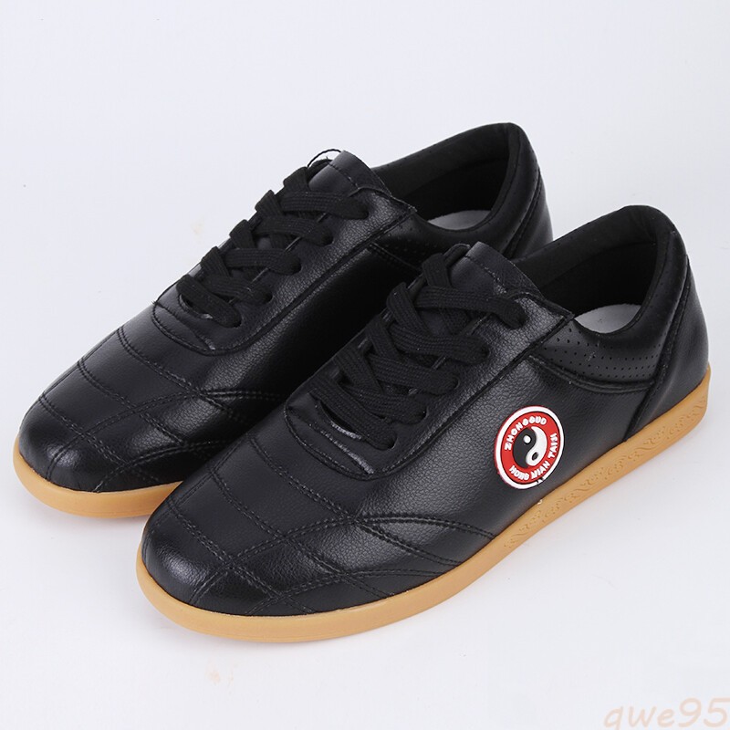 Genuine Leather Kung fu Tai Chi Shoes Martial Art Shoes sport Sneakers Cowhide