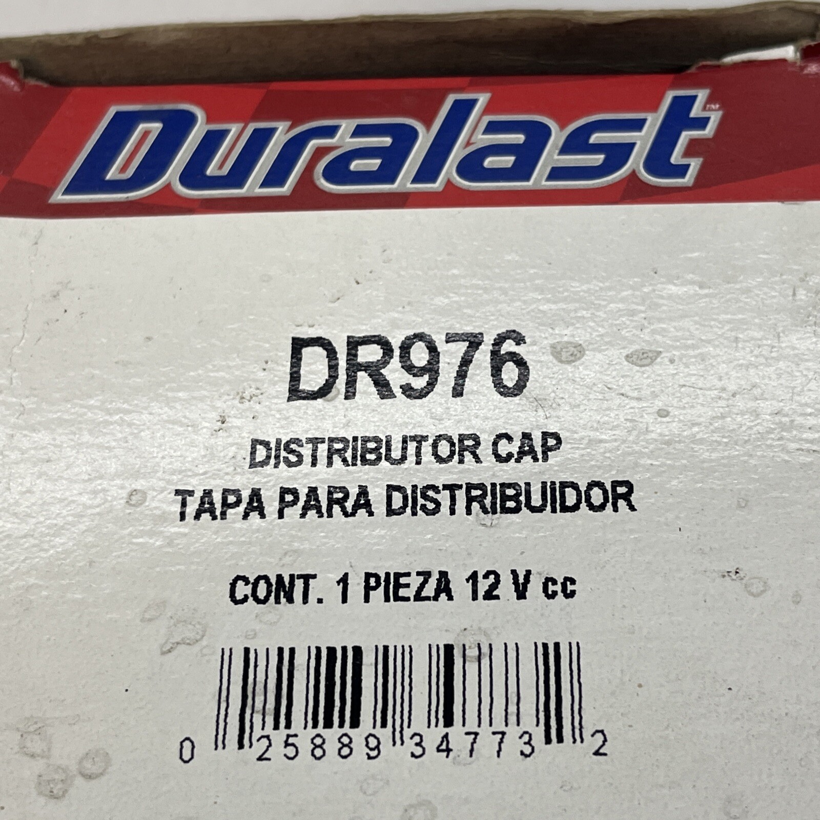 Duralast Dr976 Distributor Cap Original Box New