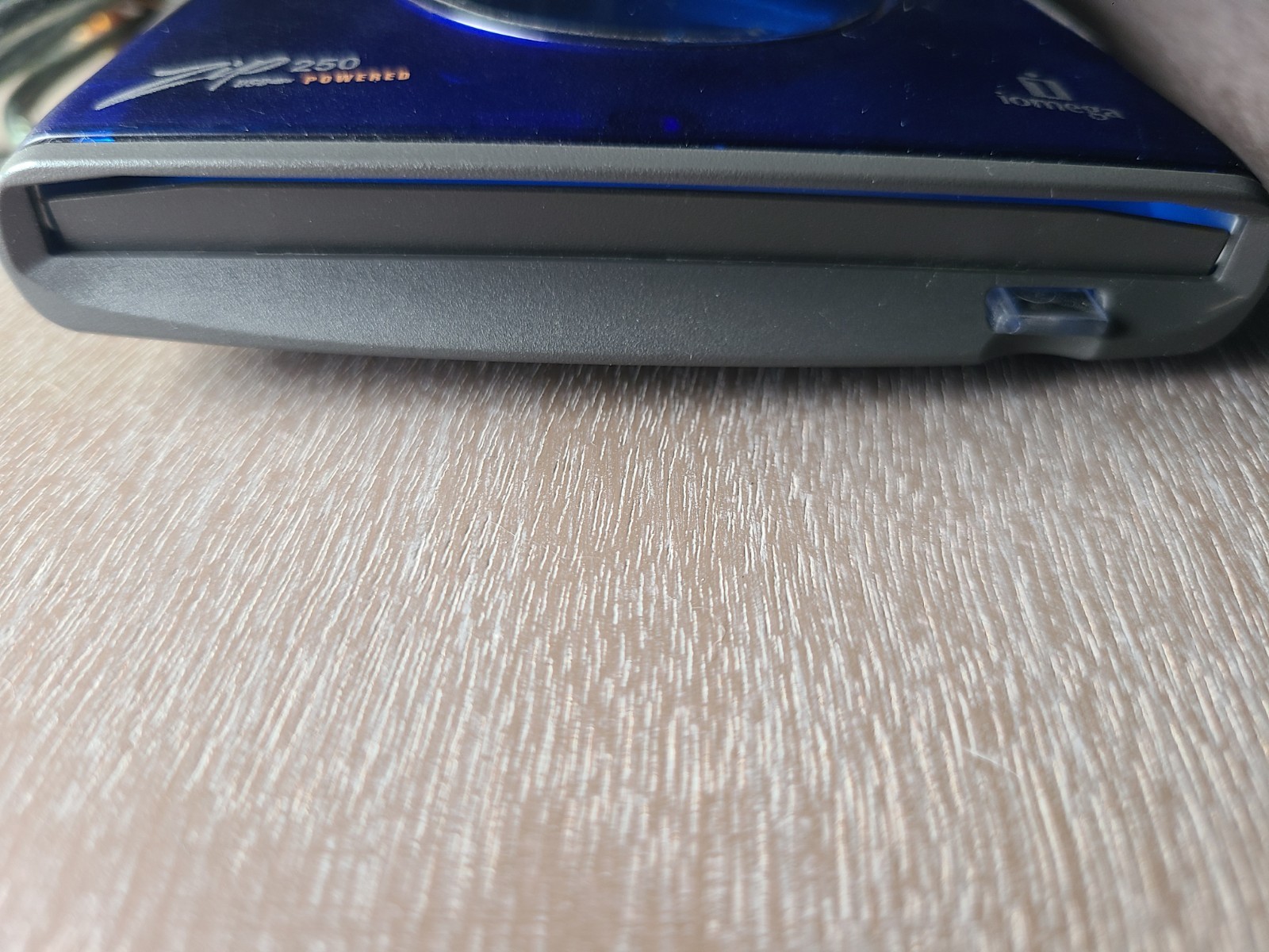 Iomega Zip 250 External Drive Data Blue USB Storage Disk Drive - Not Tested