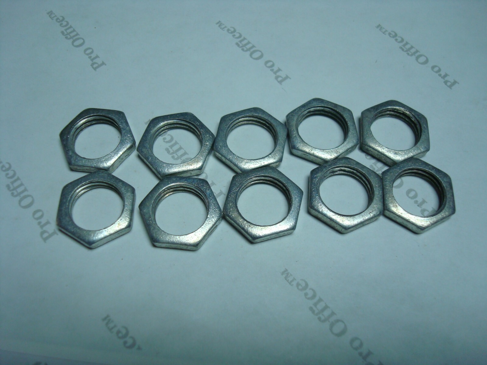 OZ-GEDNEY 1-25S 1/4-18 ZINC PLATED STEEL FIXTURE NUT LAMP REPAIR (LOT OF 10) NNB