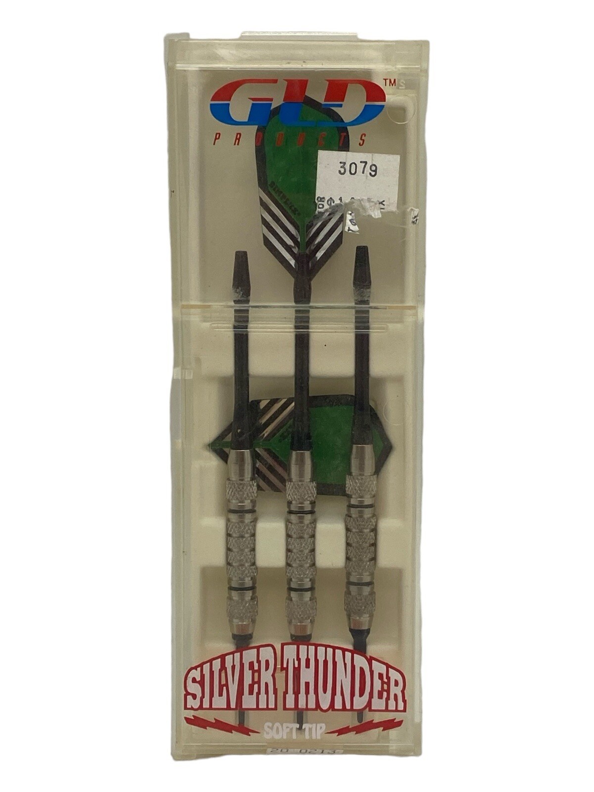 Set Of 3 GLD Products Silver Thunder Soft Tip Green Darts 16 Grams Old New Stock