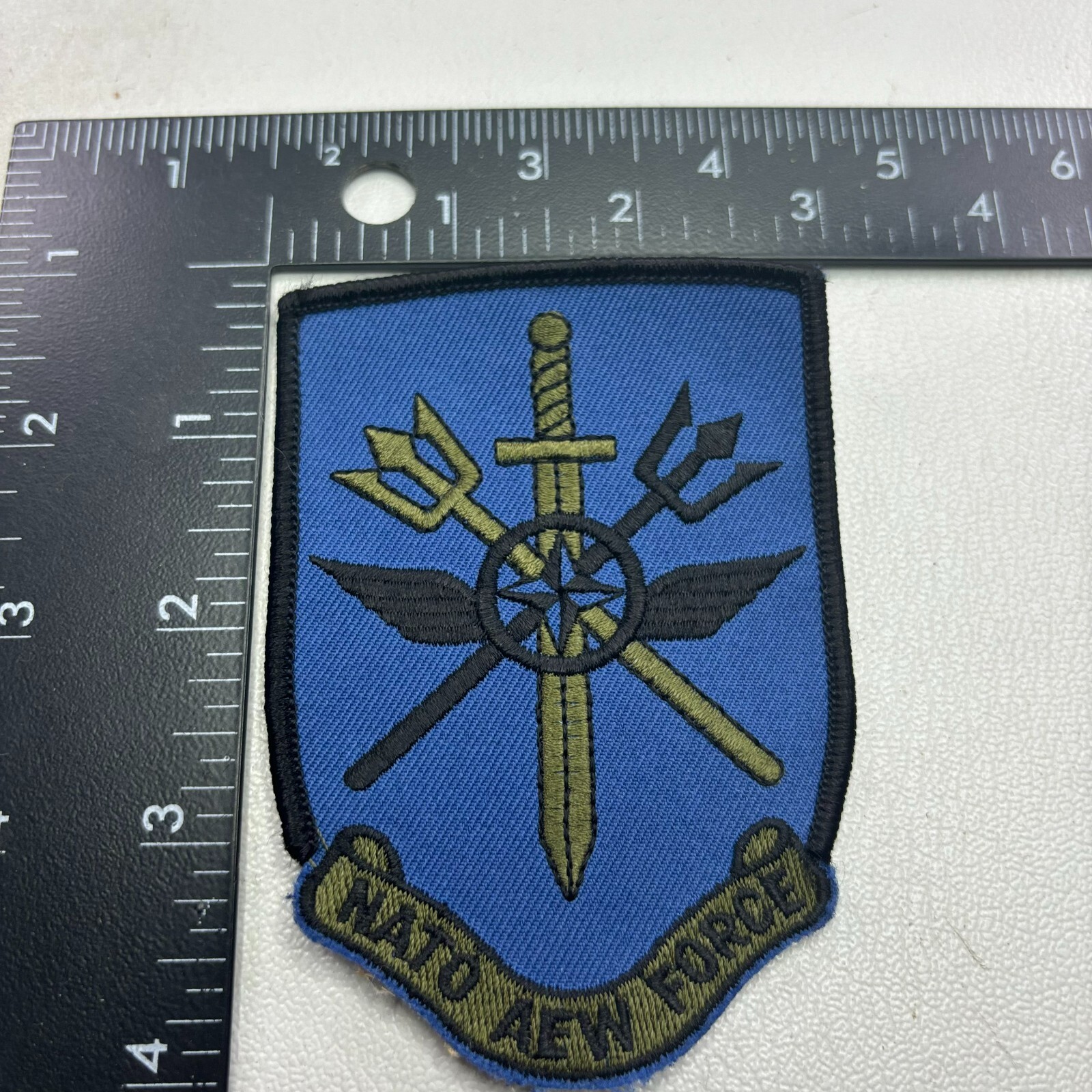 USAF US Air Force NATO AEW Airborne Early Warning & Control Patch 49a8