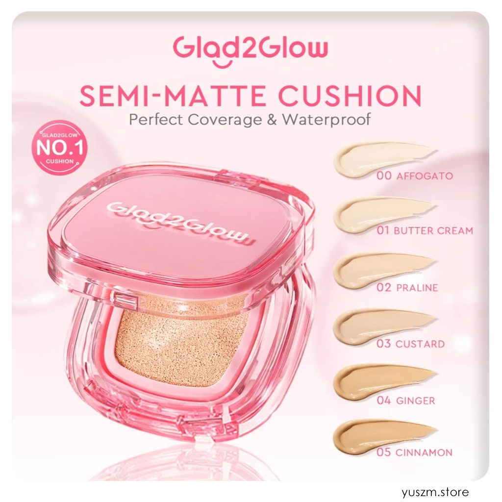Glad2Glow Perfect Cover Cushion Foundation 11g Long Lasting Full Coverage
