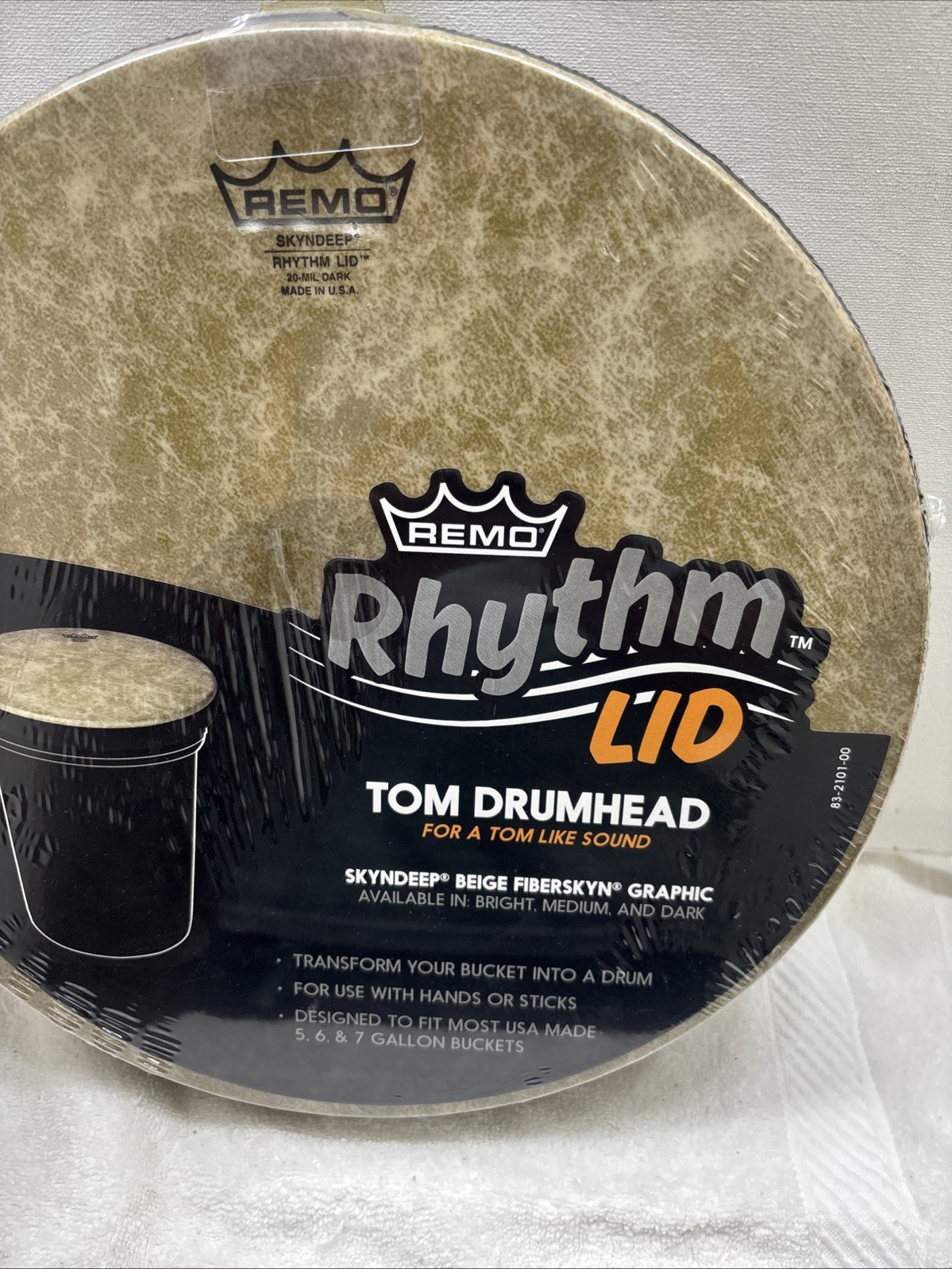 REMO Rhythm LID SKYNDEEP Beige Fiber Skin 13" x 1.5"
