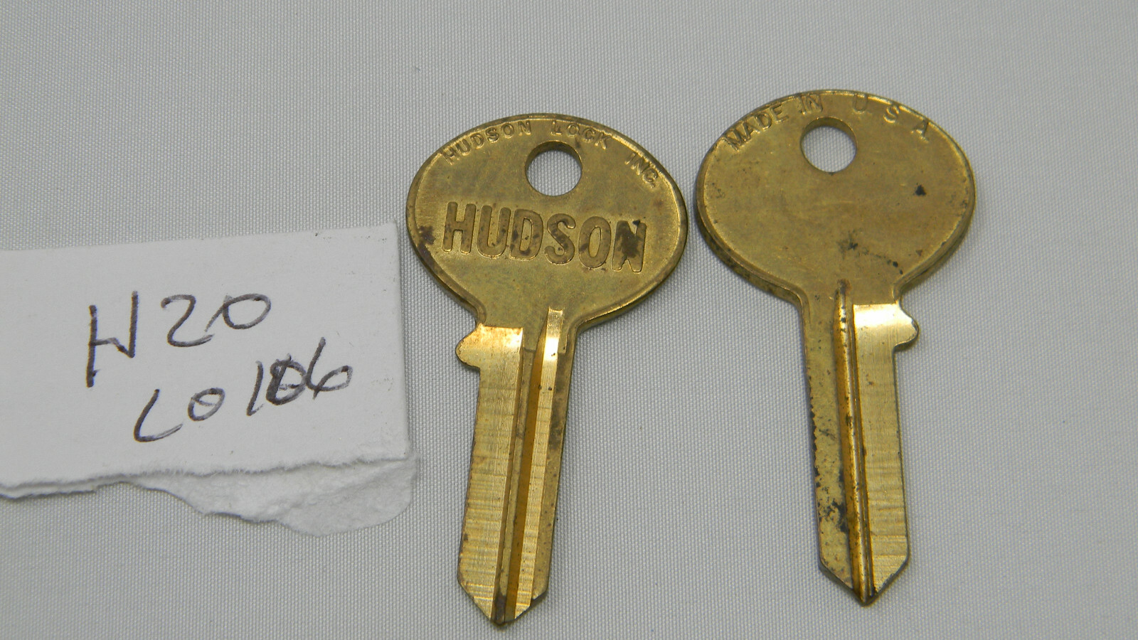 Hudson H20 Key Blanks (2) Also Known as Ilco CO106