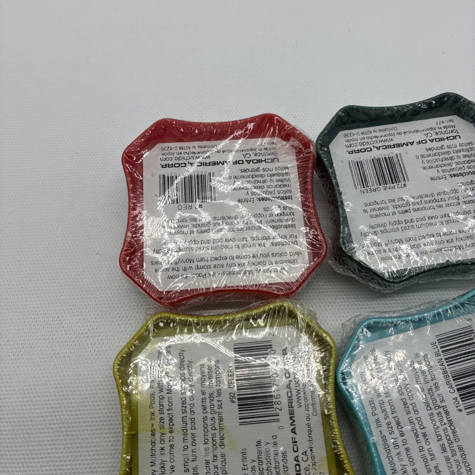 4 MARVY MATCHABLES RAISED-DYE-BASED ''INK PADS New