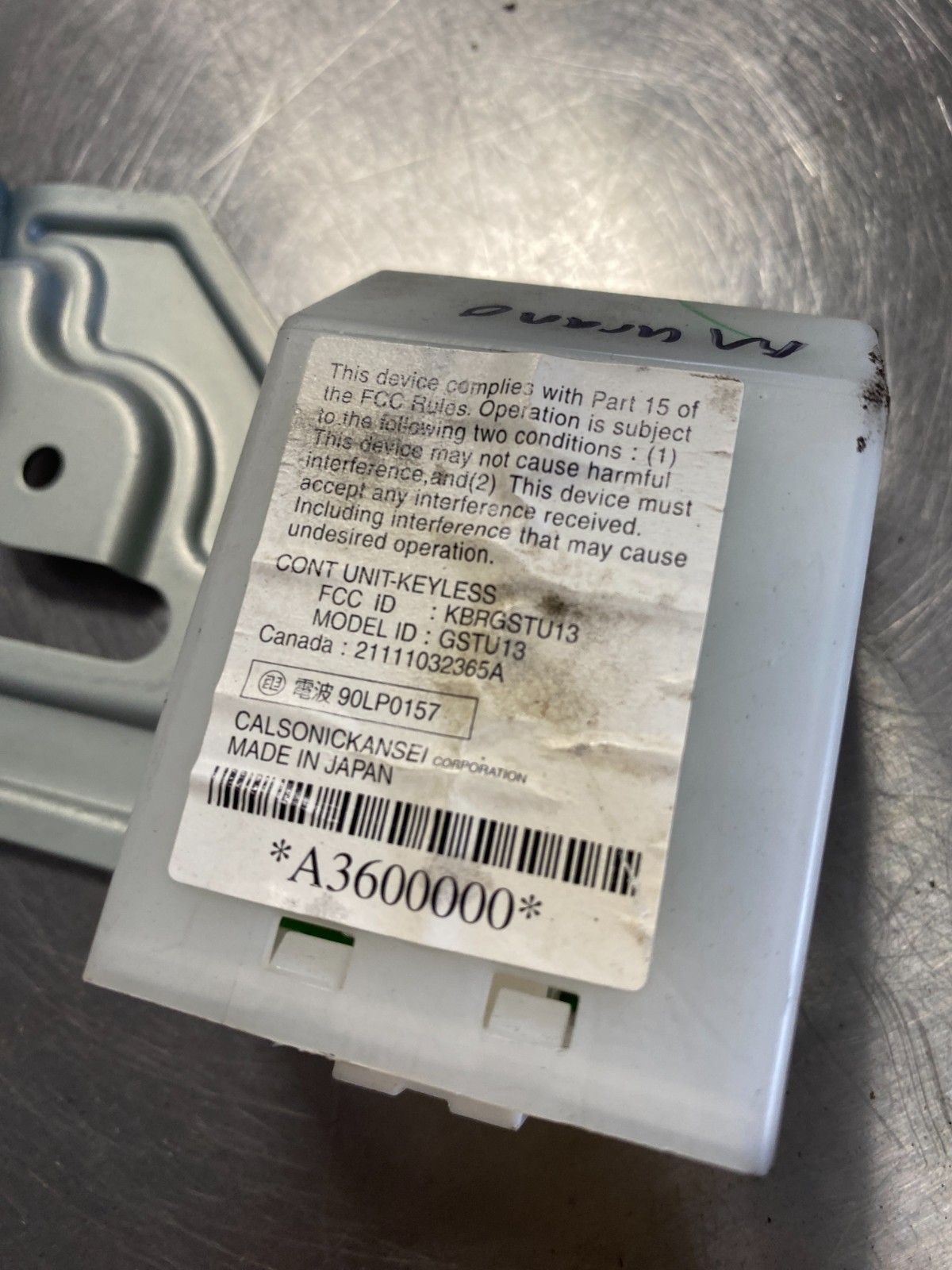 2005-2007 Nissan Murano Theft Locking Keyless Control Module 28595cc20a