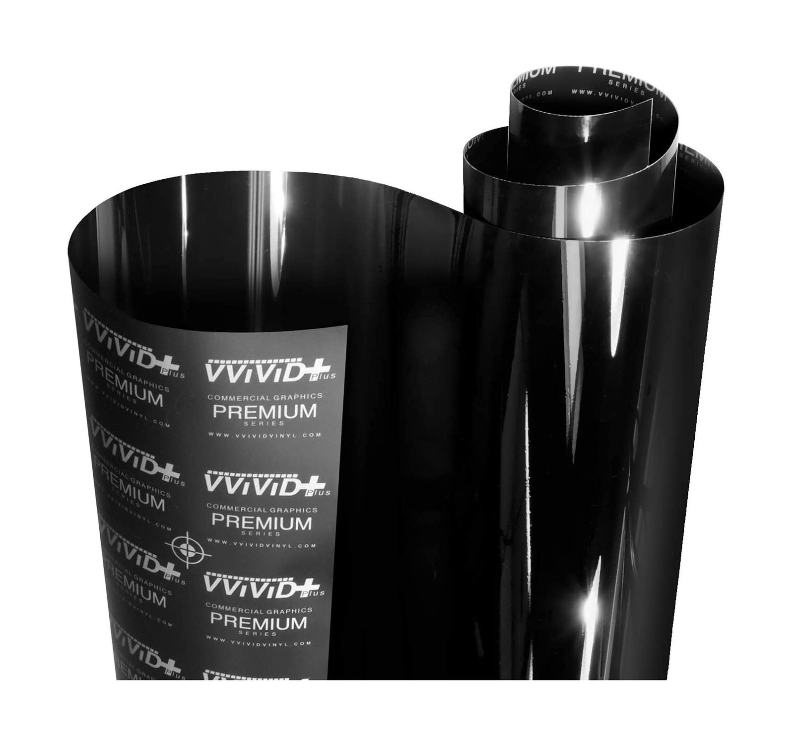 VViViD+ Ultra Gloss Premium Vinyl Car Wrap Film (6ft x 5ft, Gloss Piano Black)