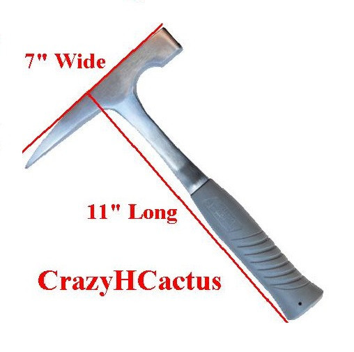 Rock Pick Hammer 32 oz, Single Piece FORGED! Prospecting Heavy Duty!