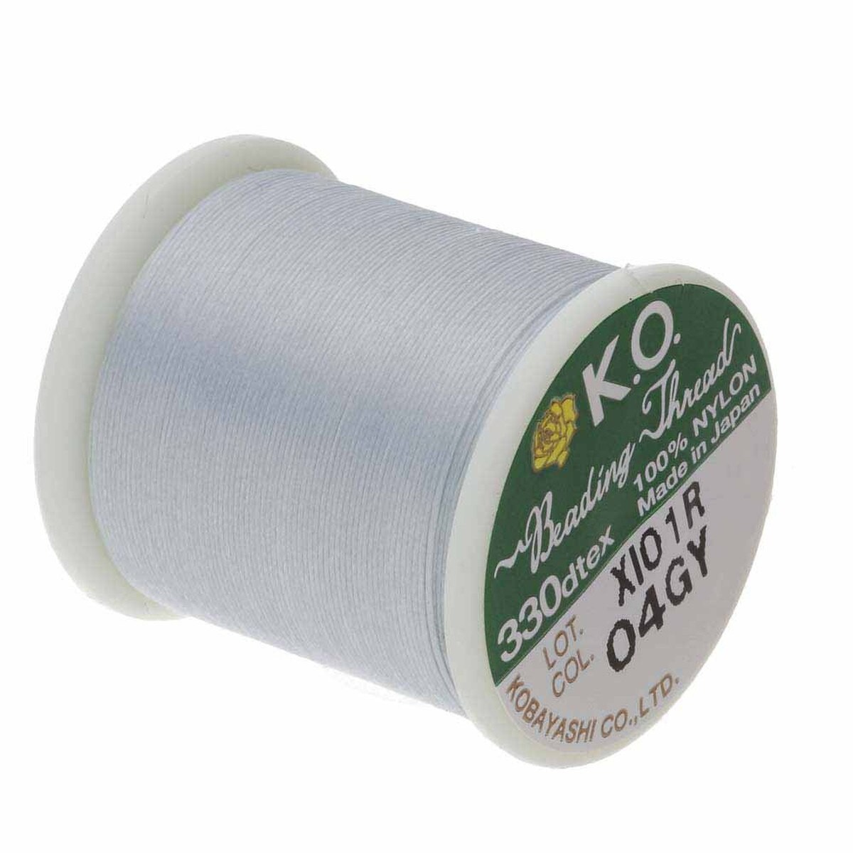 Beading Thread 330dTex K.O. 50 m Spool Light Grey 04GY
