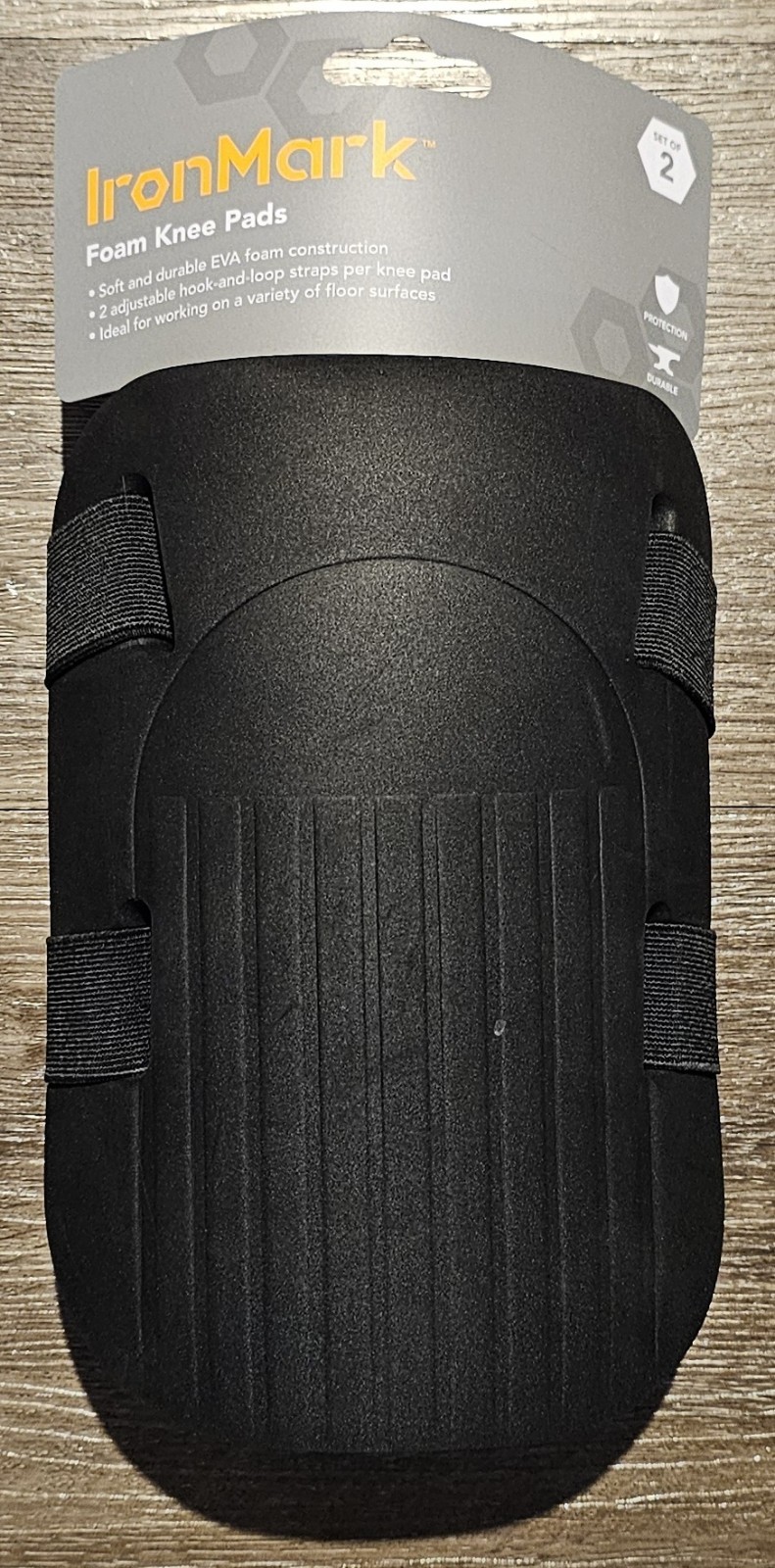 IronMark Durable Foam Knee Pads for Men and Women 2 Pack