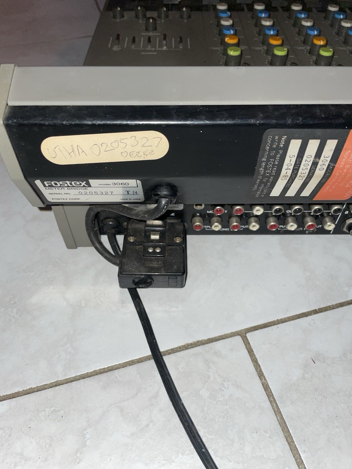 Fostex Model 350 Recording Mixer With Manual