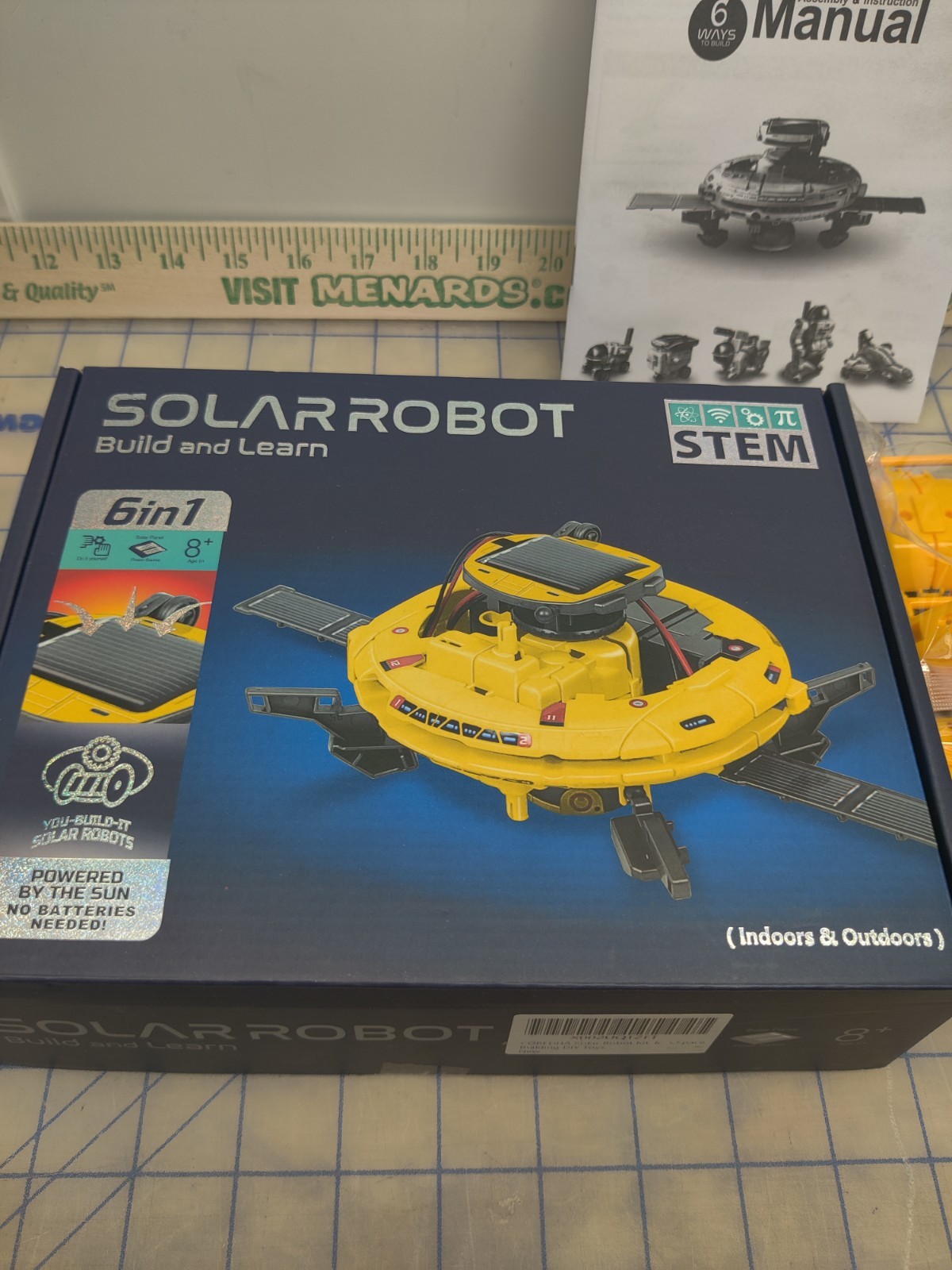 Solar Robot build and learn indoor /outdoor 6 in 1 kit
