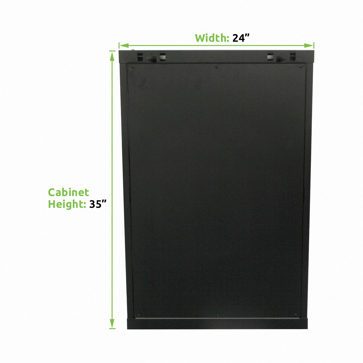 18U IT Wall Mount Network Server Data Cabinet Enclosure 24-inch Depth w/shelves