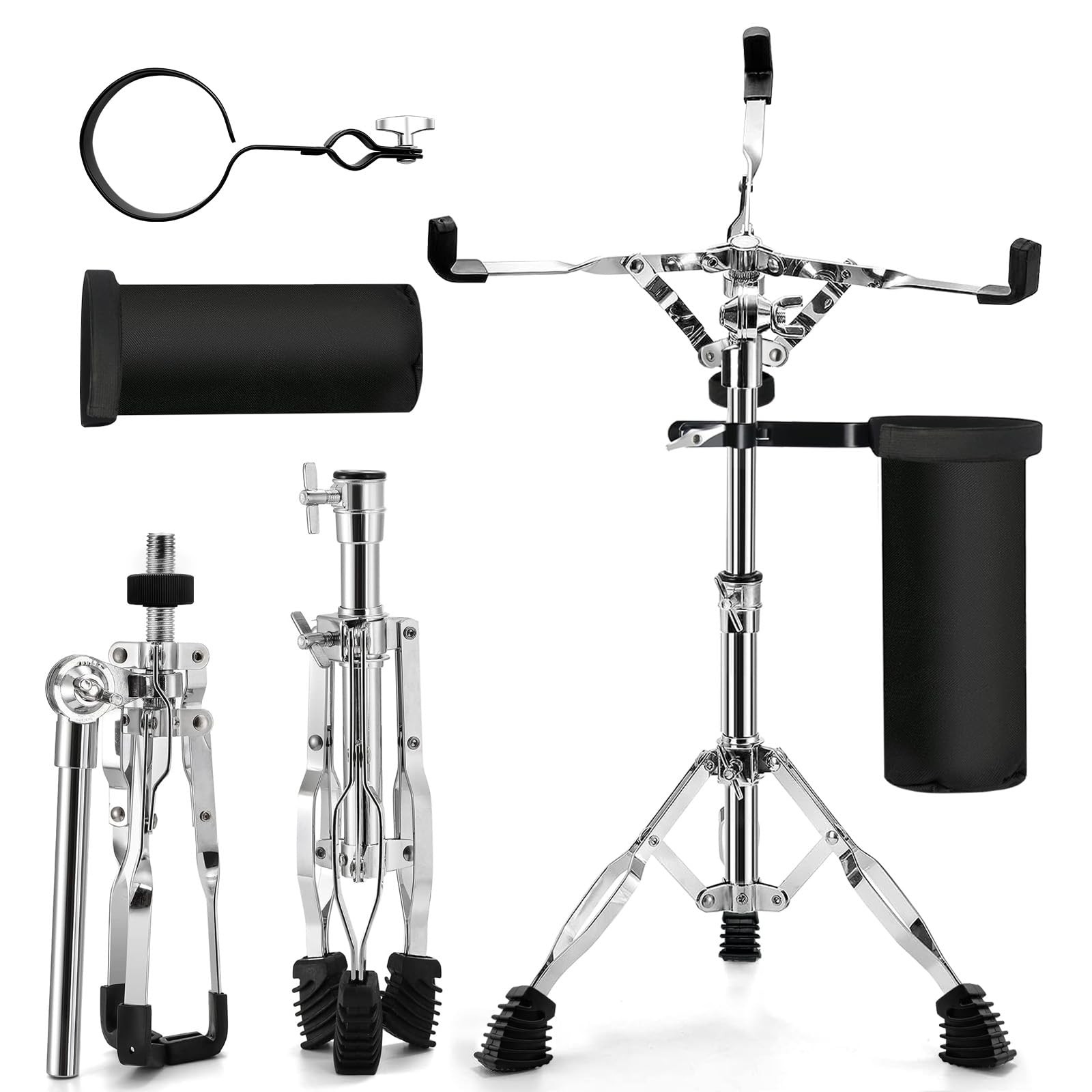 Adjustable Snare Drum Stand with Stick Holder for 14" to 10" Drums