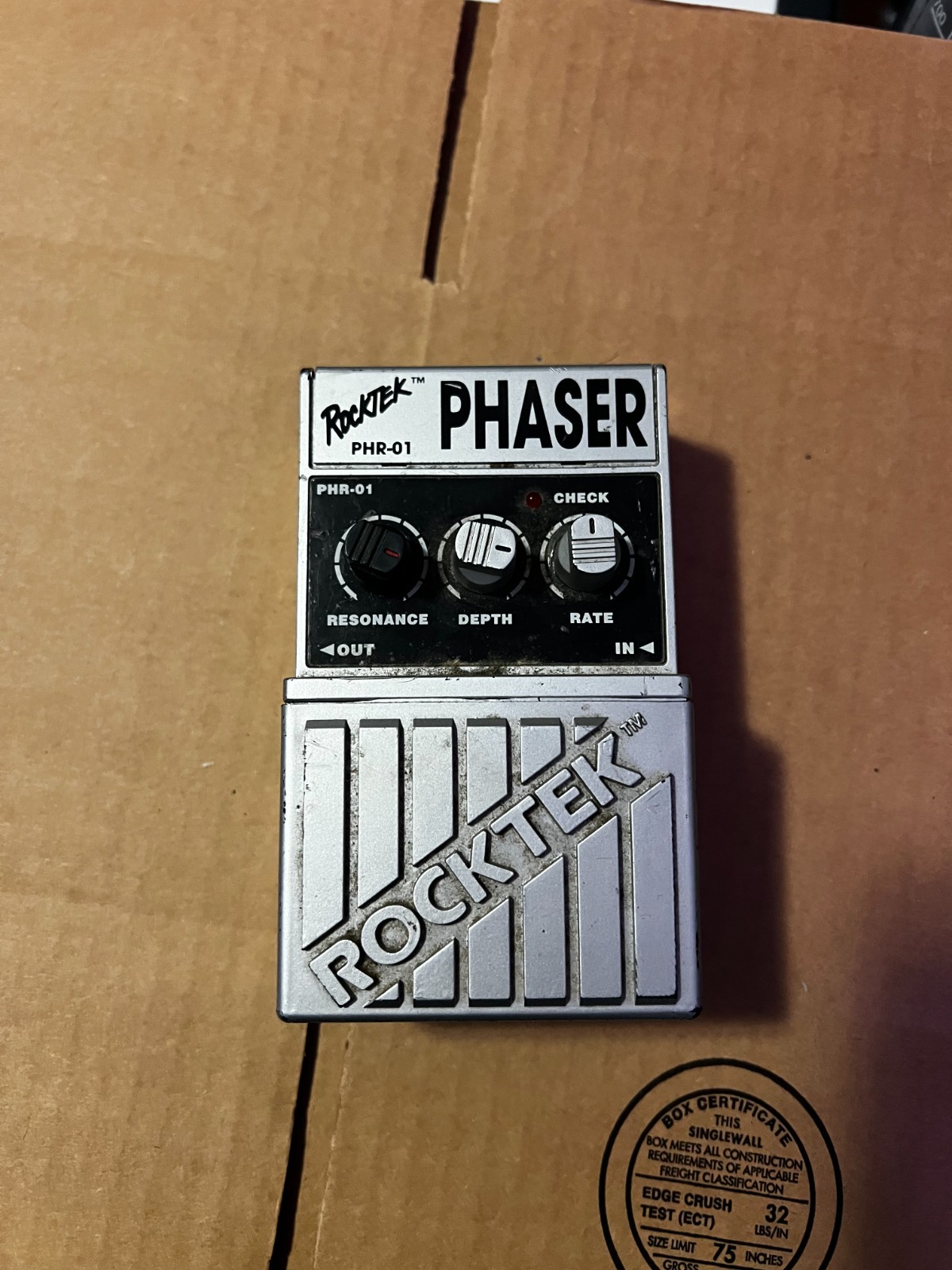rocktek phaser pedal - vintage 90s working