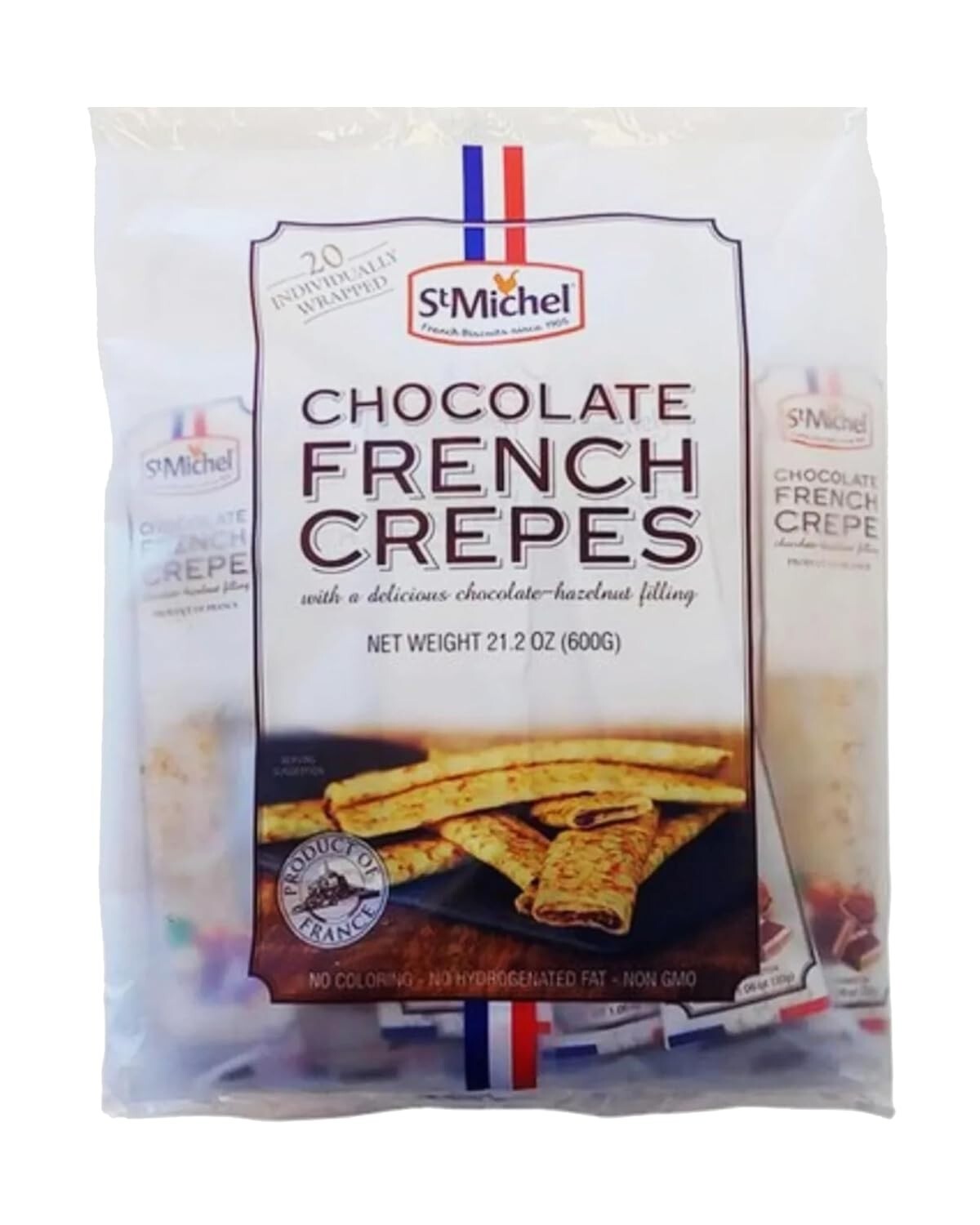 St Michel Le Chef Patissier Hazelnut Chocolate French Crepes 20 ct 21.2 oz 600G