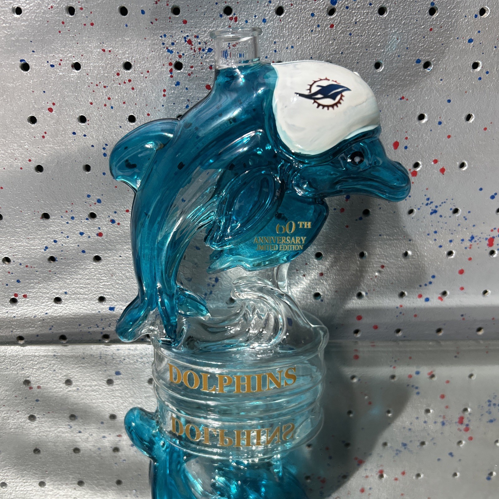 Miami Dolphins  60th Anniversary Limited Edition Whiskey Bottle