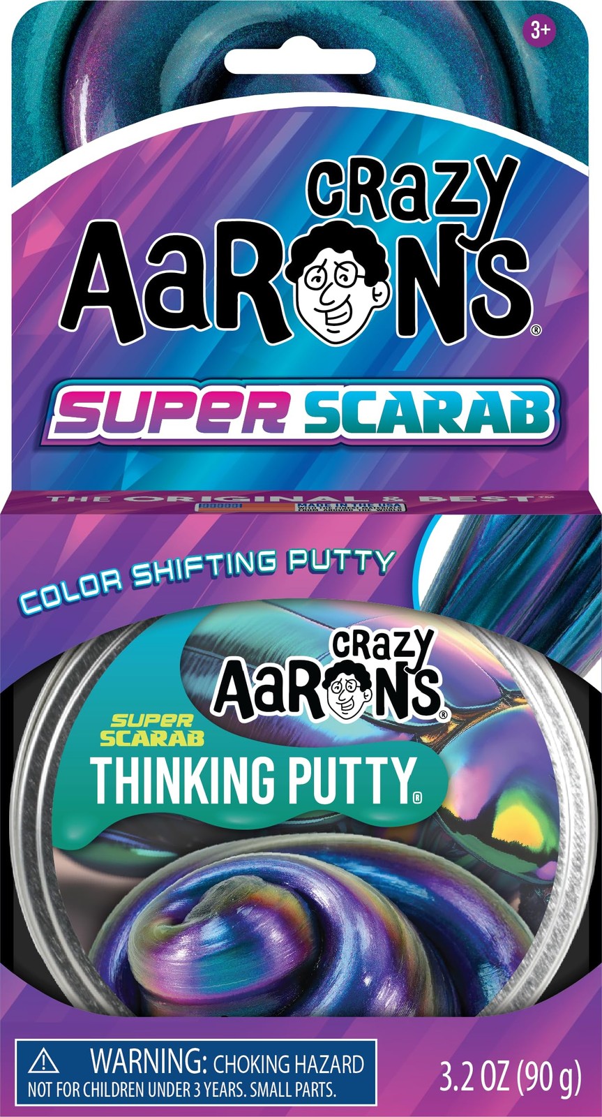 Crazy Aaron's - Super Scarab - Hypercolour Sensory Putty 4" Tin