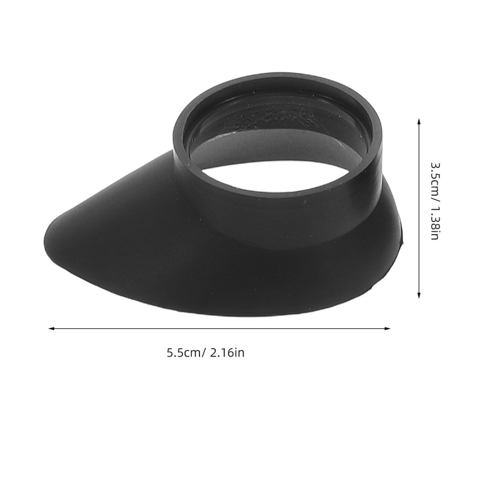 2Pcs Black Rubber Microscope Eyepiece Covers Durable Caps for Binoculars