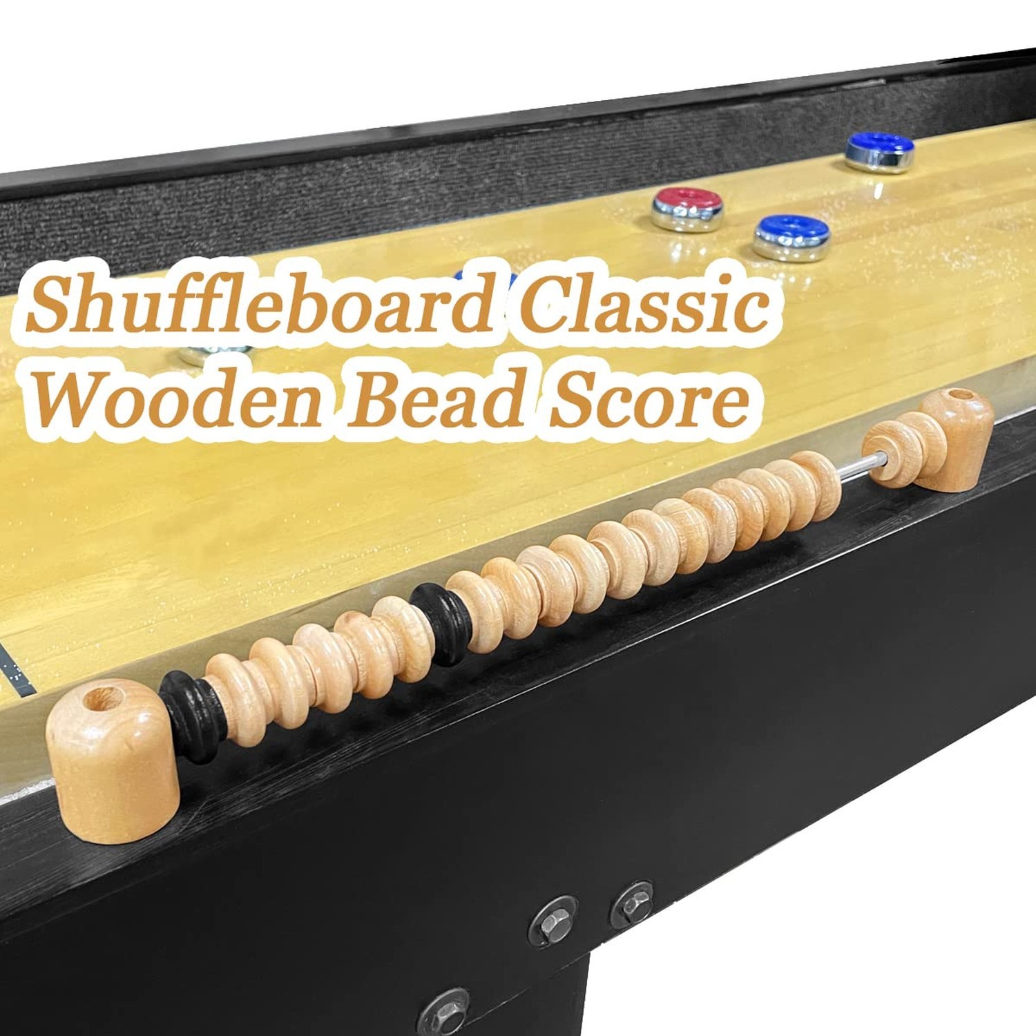 Shuffleboard Score Keeper,Classic Wooden Bead Score System