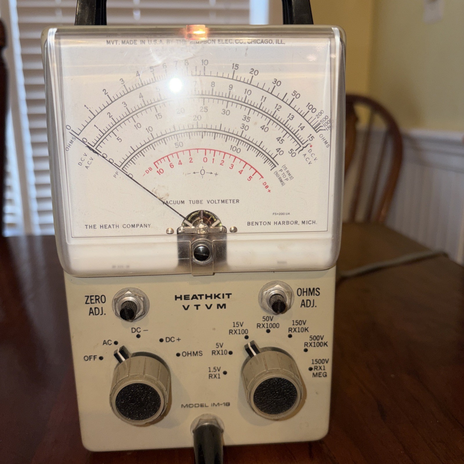 Heathkit VTVM  IM-18  Working!