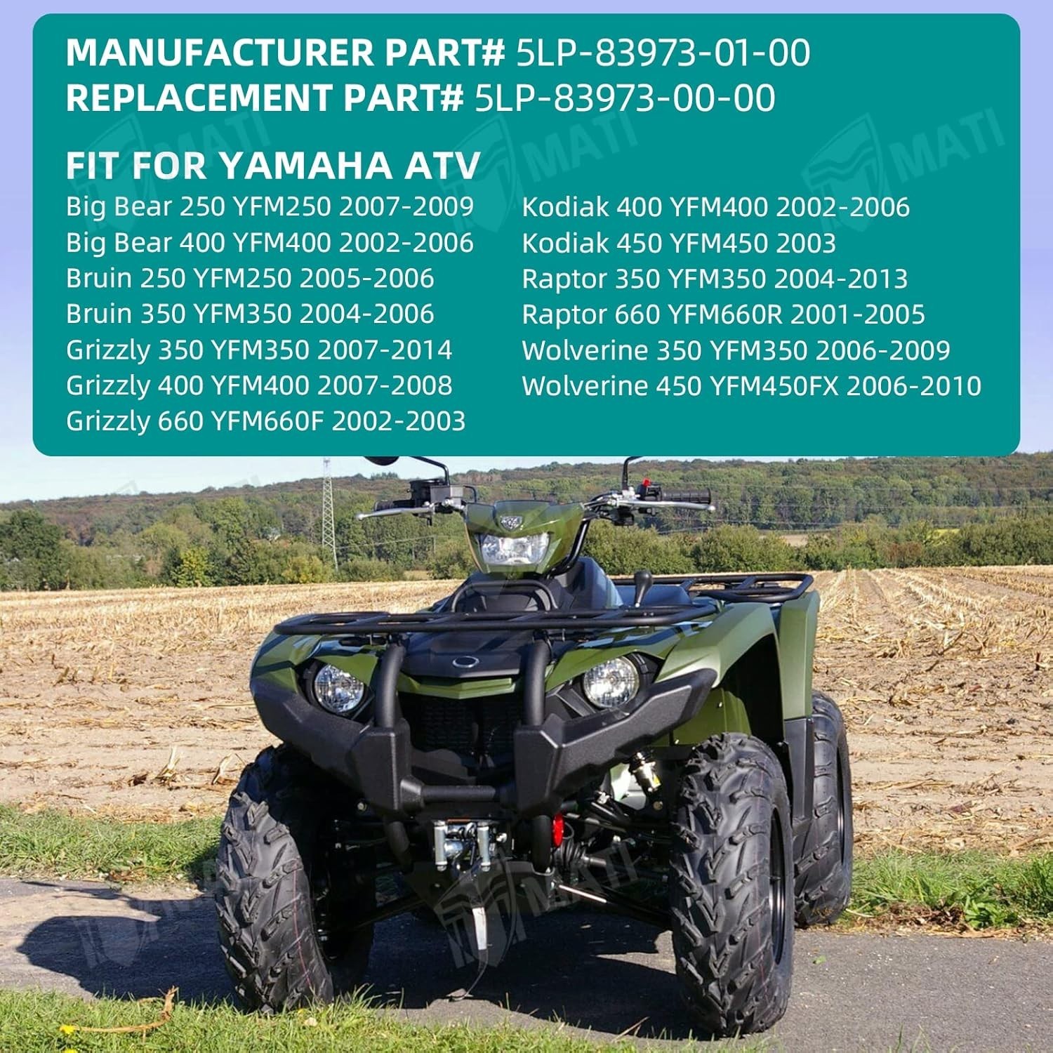 Left Handlebar Switch Control Engine Start Run Off Headlight for Yamaha YFM