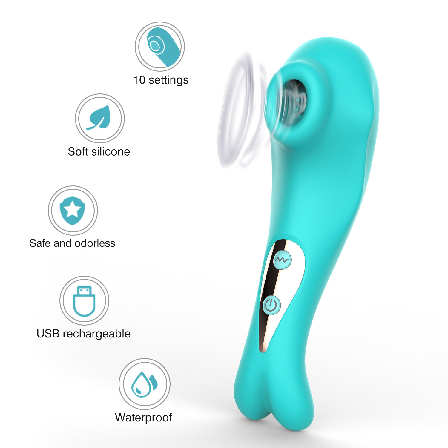 Clitoral and Nipple Clit Sucker Stimulator Vibrator US Seller - Fast Shipping
