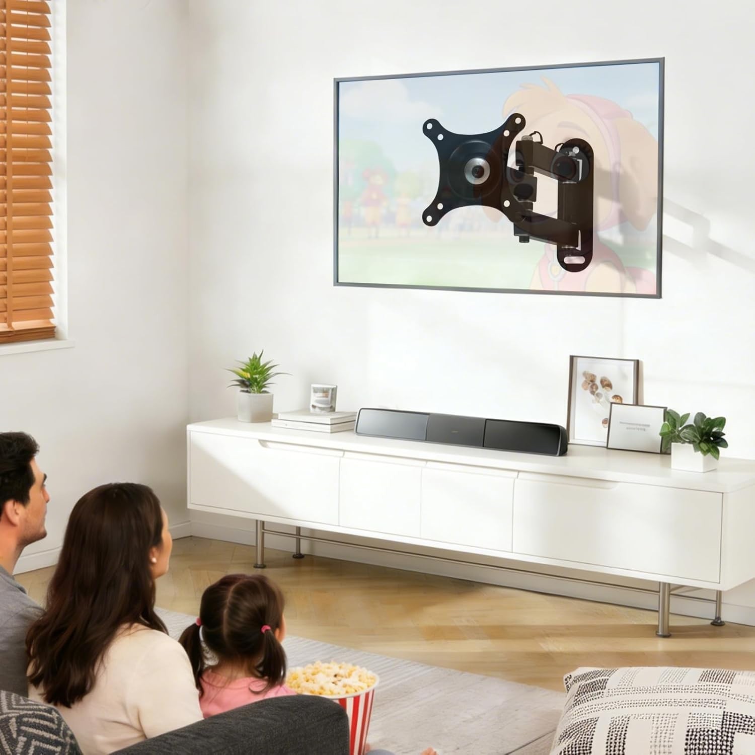 Versatile TV Wall Mount for 14-24 Inch TVs - Secure 360° Rotation & Stability