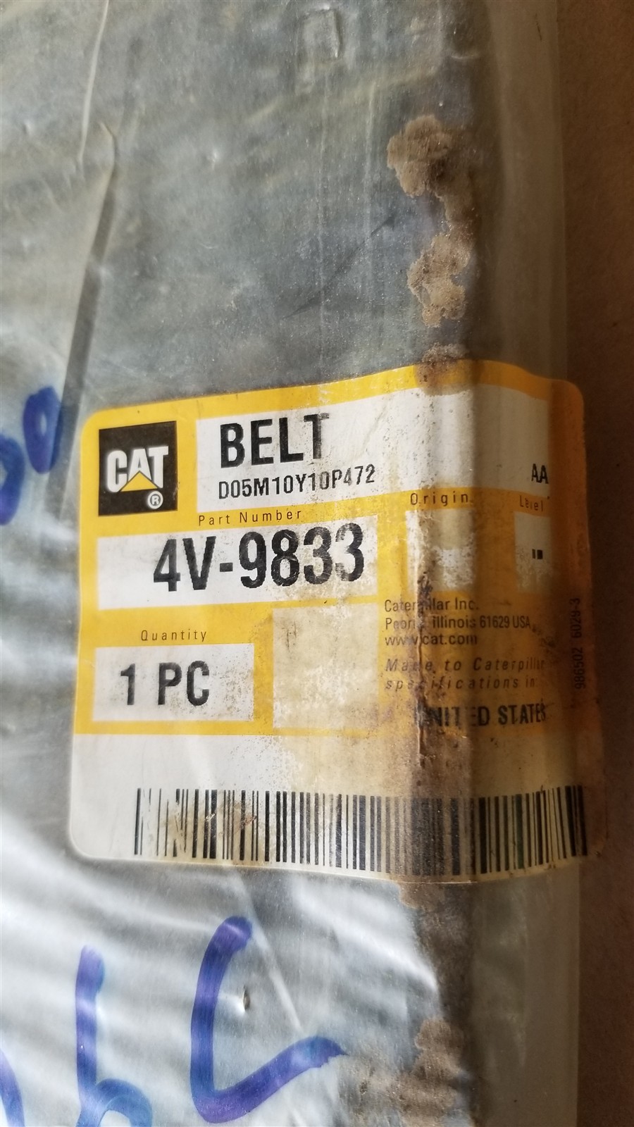 CAT 4V-9833 Belt