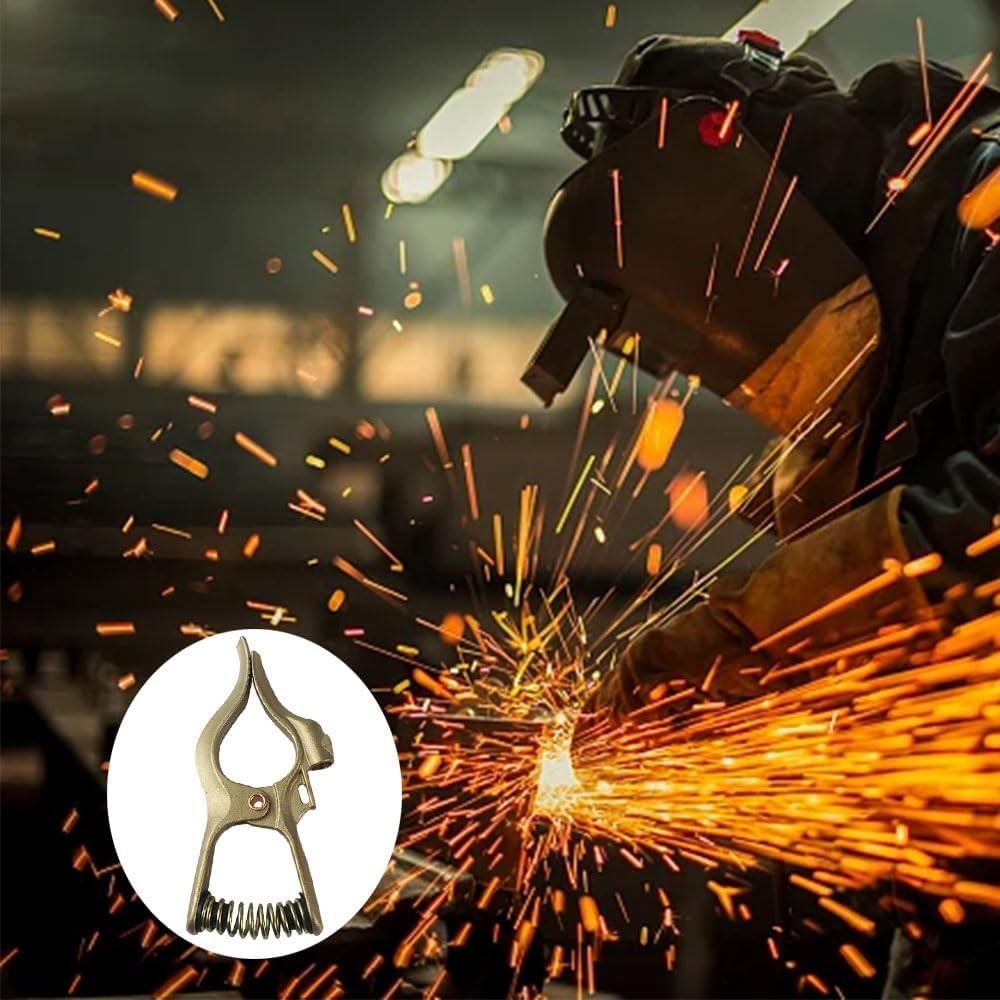 300-Amp T-Style Welding Ground Clamp Brass