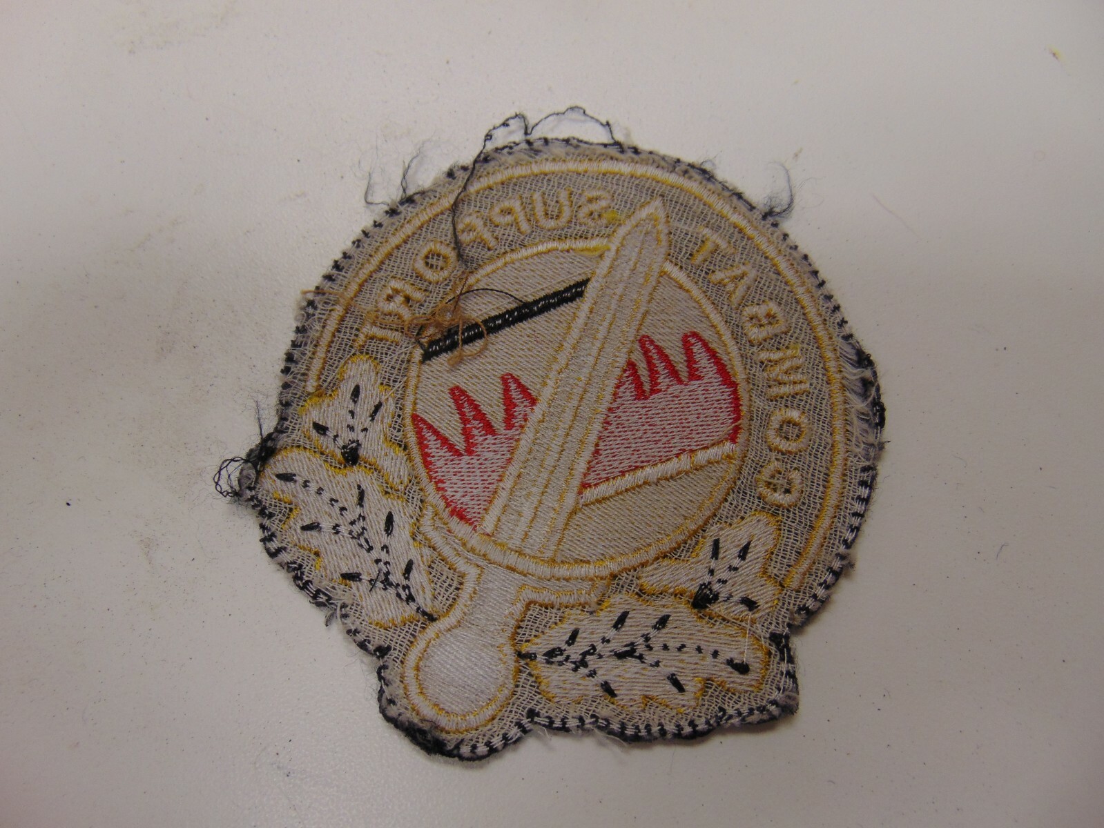 MILITARY PATCH OLD VIETNAM ERA COMBAT SUPPORT