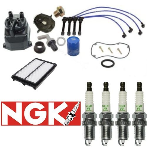 Tune-Up Kit Cap Rotor NGK Wires-Spark Plug PCV for Honda Accord LX EX 1998-2002