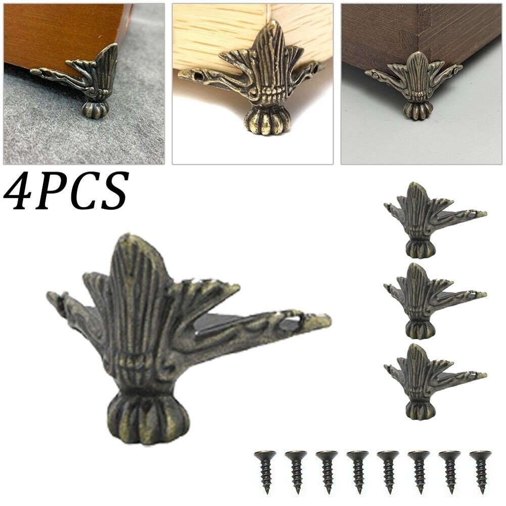 Bronze Corner Corner Protector 4pcs Corner Protector Four Sides Wine Box
