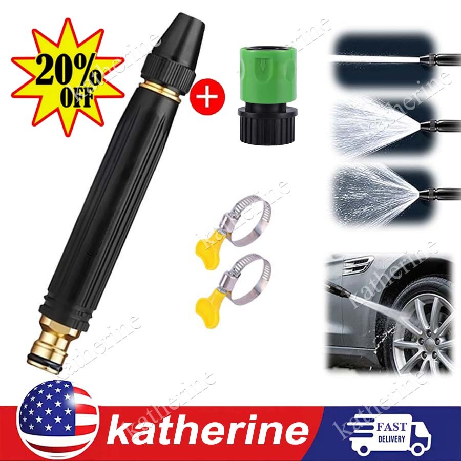 Larnto High Pressure Hose Nozzle Water Gun for Car Wash Garden Pressure Booster