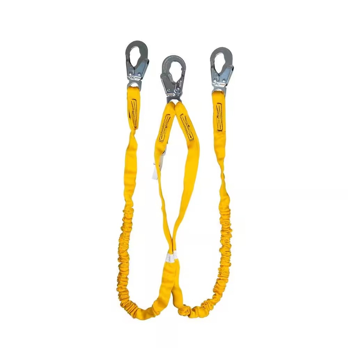 Guardian 11202 Internal Shock Absorbing Dual Leg Lanyard Steel Snap Hooks 6ft