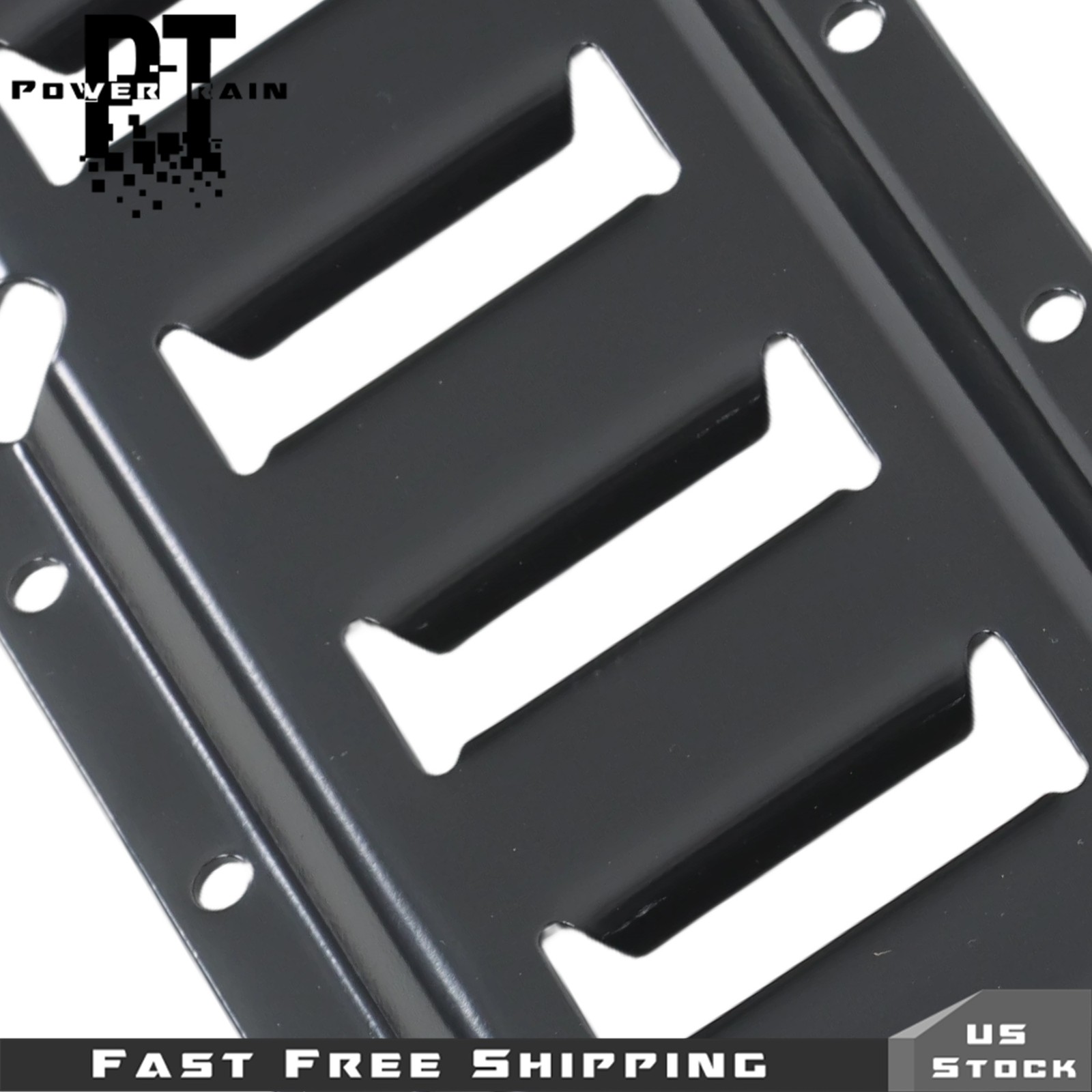 8 Pack 4' E Track Tie Down Rail Black For Garages Vans Powder-Coat