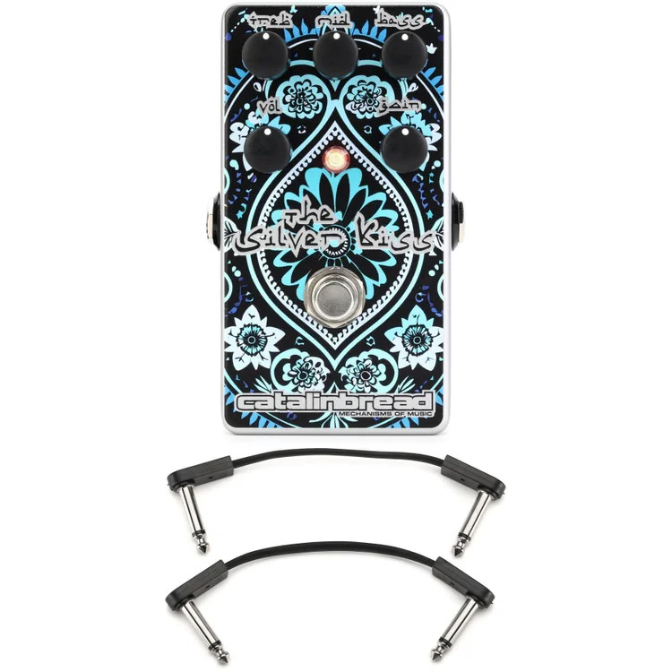 Catalinbread Silver Kiss MK2 Overdrive/Clean Boost/EQ Pedal with EBS Flat Patch