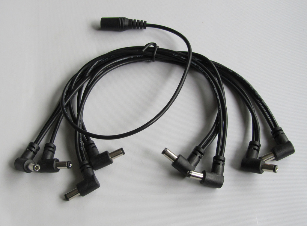 8 Way Effects Daisy Chain Guitar Effect Pedal Power Supply Splitter Cable